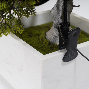 Klip-on LED svjetlo za akvarij s zumiranjem, 5W, 48 LED, USB vremenski tajmer 3–9–12 h, 3 razine dimminga, 10 razina svjetline, konstrukcija od aluminijskog legura + željezna umjetnost