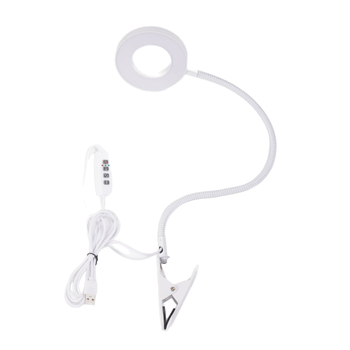 Klip-on LED svjetlo za akvarij s zumiranjem, 5W, 48 LED, USB vremenski tajmer 3–9–12 h, 3 razine dimminga, 10 razina svjetline, konstrukcija od aluminijskog legura + željezna umjetnost