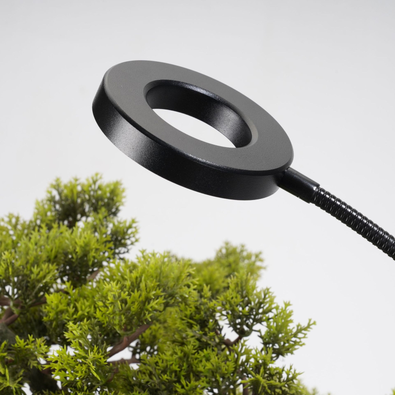 Klip-on LED svjetlo za akvarij s zumiranjem, 5W, 48 LED, USB vremenski tajmer 3–9–12 h, 3 razine dimminga, 10 razina svjetline, konstrukcija od aluminijskog legura + željezna umjetnost