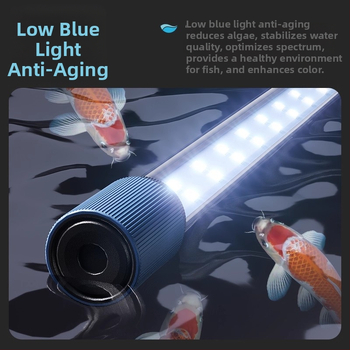 Akvaris LED világítás — üvegtest, vízálló, teljes spektrum, 10 W, 1 kg