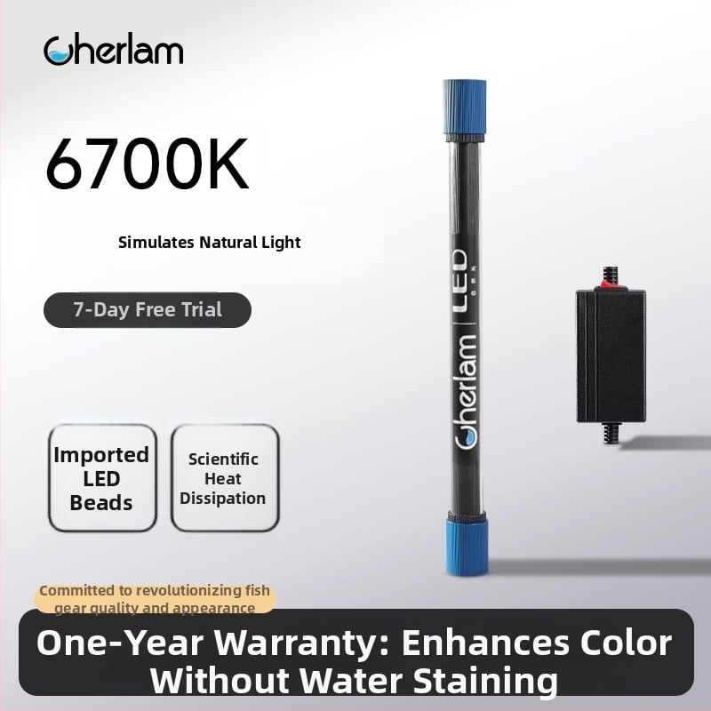 Akvaris LED világítás — üvegtest, vízálló, teljes spektrum, 10 W, 1 kg