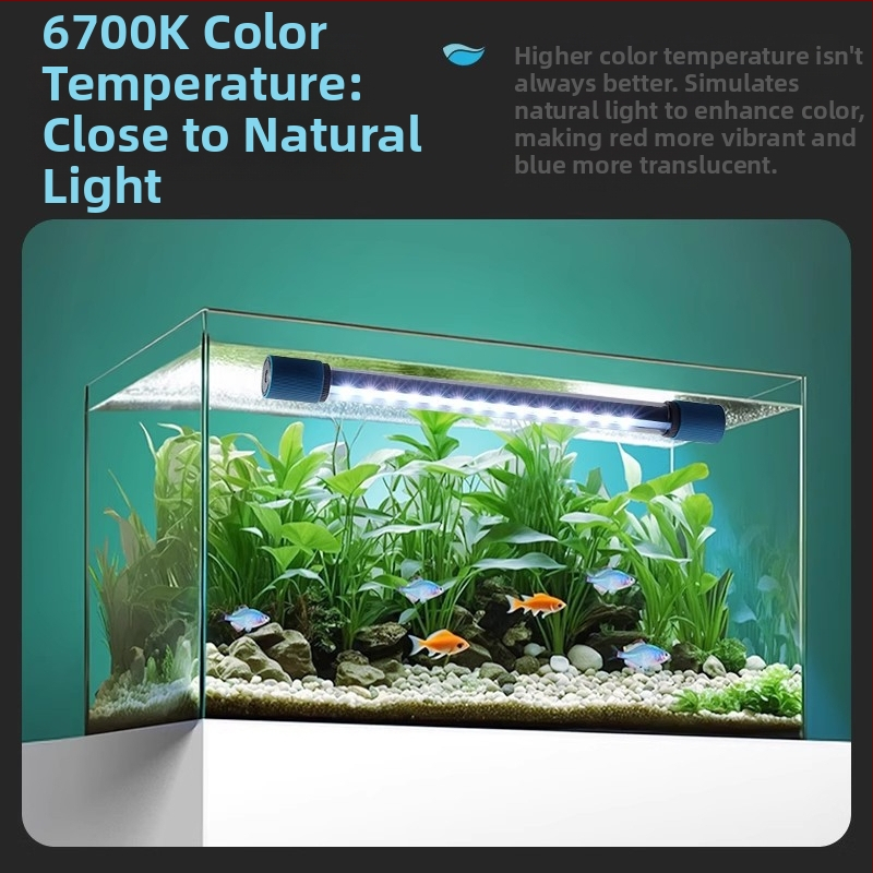 Akvaris LED világítás — üvegtest, vízálló, teljes spektrum, 10 W, 1 kg