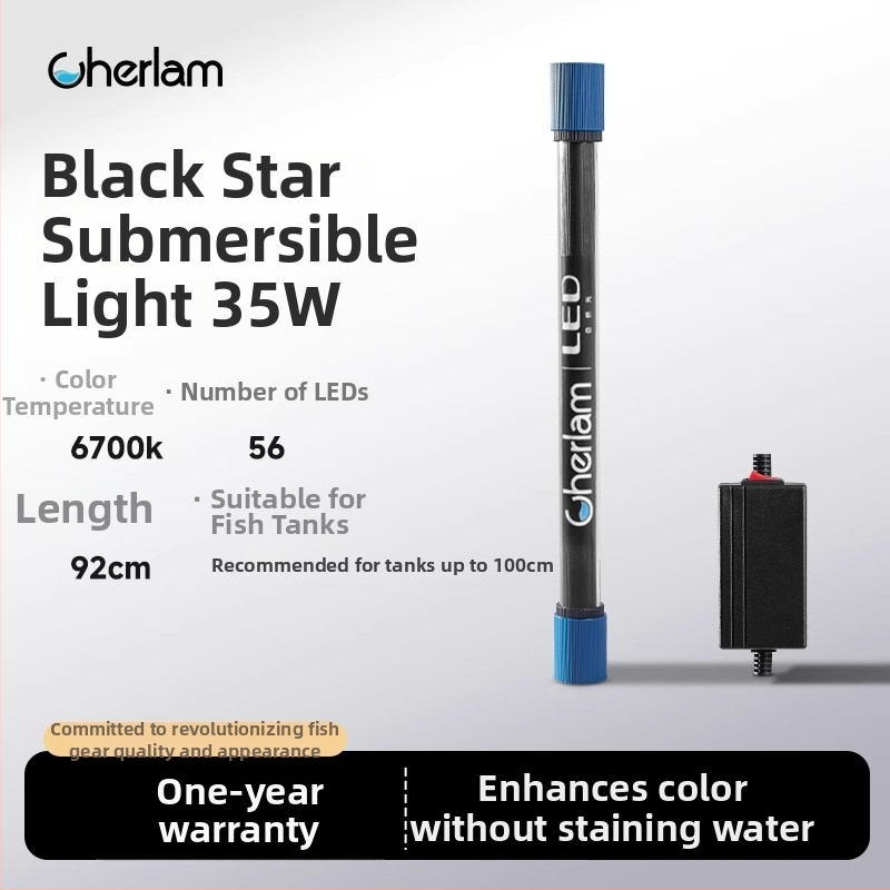 Akvaris LED világítás — üvegtest, vízálló, teljes spektrum, 10 W, 1 kg