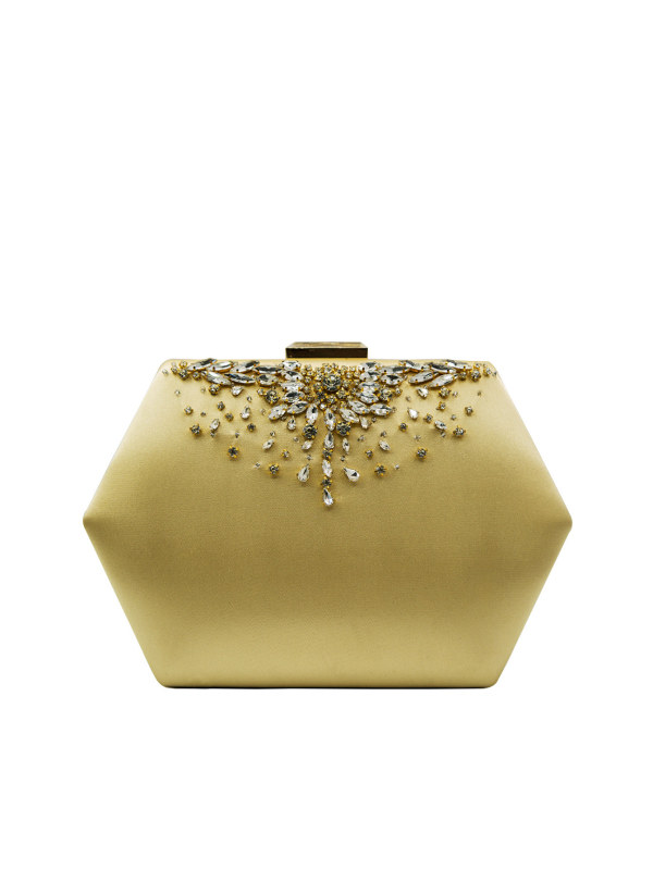 Kézzel varrott hatszögletű doboz kézitáska gyémántmintával (Anyag: poliészter; Forma: hatszögletű doboz; Zárás: zár; Stílus: városi egyszerűség)