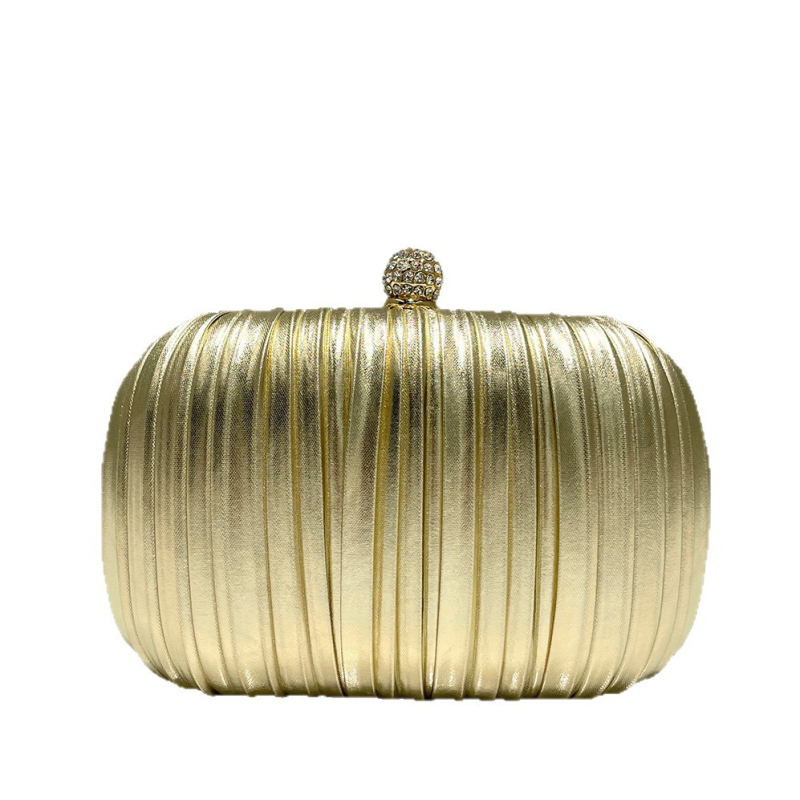 Kézitáska – doboz alakú | PU bőr, vízszintes négyzetes forma, csattal zár, poliészter bélés, határokon átívelő trend