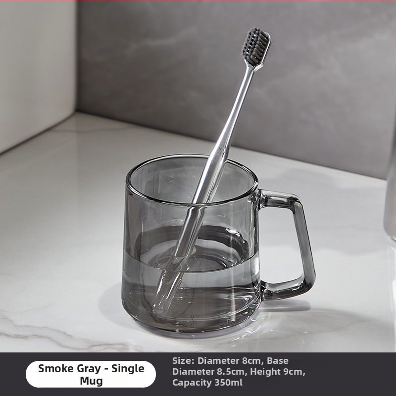 Sklenený pohár na ústnu vodu – Pár na domáce použitie, guľatý, odolný voči vysokým teplotám, jednovrstvý, model 240826