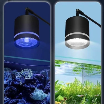 LED rasvjeta za akvarij za vodene biljke, COB LED s punim spektrom, 10W, kućište od aluminijskog legura, viseće svjetlo, 600 g