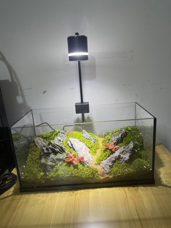LED rasvjeta za akvarij za vodene biljke, COB LED s punim spektrom, 10W, kućište od aluminijskog legura, viseće svjetlo, 600 g