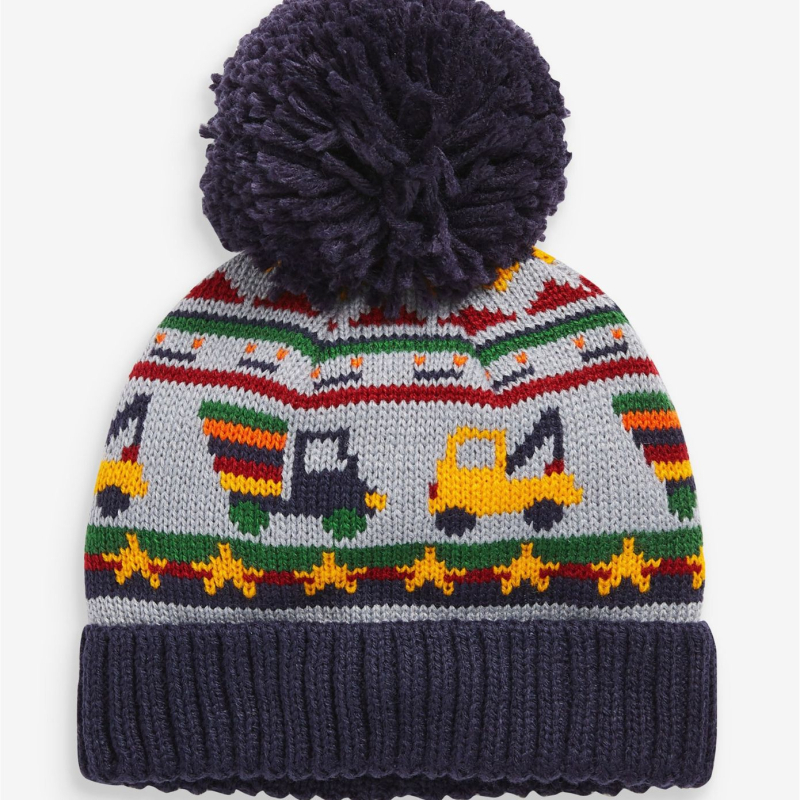 Σετ σκουφί και φουλάρι για παιδιά από μαλλί με θέμα αυτοκίνητο κινουμένων σχεδίων, δύο τεμάχια, unisex, ζακάρντ