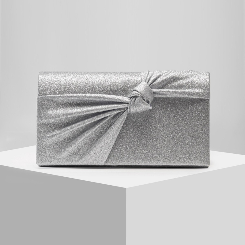 Ženska plisirana sjajna večernja clutch torbica, poliester materijal, poliester podstava, horizontalni kvadratni oblik, magnetska zatvarač, gradski minimalistički stil
