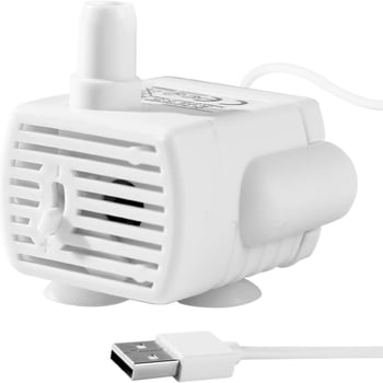 Помпа за поилка на домашни любимци, подводна, регулируем поток, 5V 1A DC, USB захранване, LED осветление, защита от сух ход
