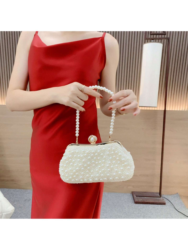 Večernja crossbody torba – poliester, horizontalni kvadratni oblik, magnetska kopča, literarni kineski stil