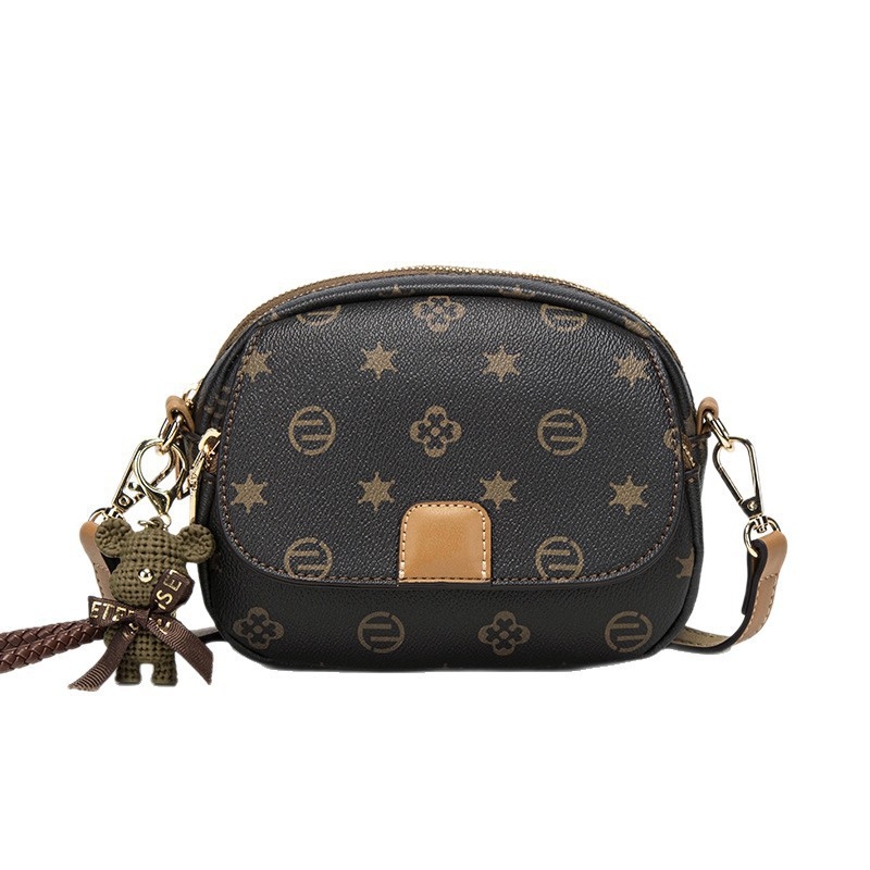 Casual crossbody torba, horizontalni kvadratni oblik, otvaranje na zip, poliester podstava, skriveni džep sa zatvaračem