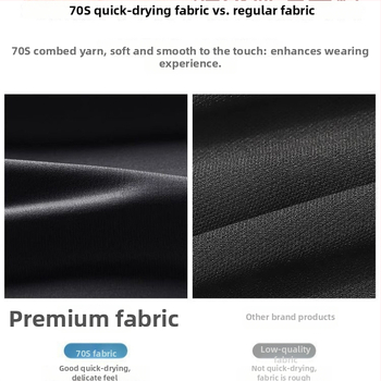 Мъжка антибактериална тениска с дълъг ръкав, райета, полиестер