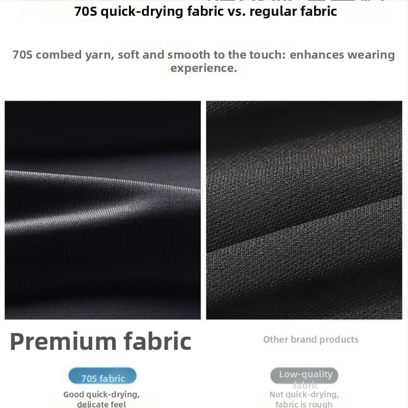 Мъжка антибактериална тениска с дълъг ръкав, райета, полиестер