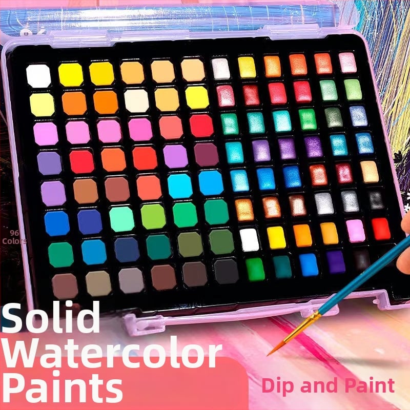 Condonparker σετ ιριδίζουσας ακουαρέλας με ιριδίζοντα pigment, φορητό εργαλείο ζωγραφικής, κατάλληλο ως δώρο