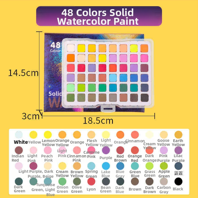 Condonparker σετ ιριδίζουσας ακουαρέλας με ιριδίζοντα pigment, φορητό εργαλείο ζωγραφικής, κατάλληλο ως δώρο