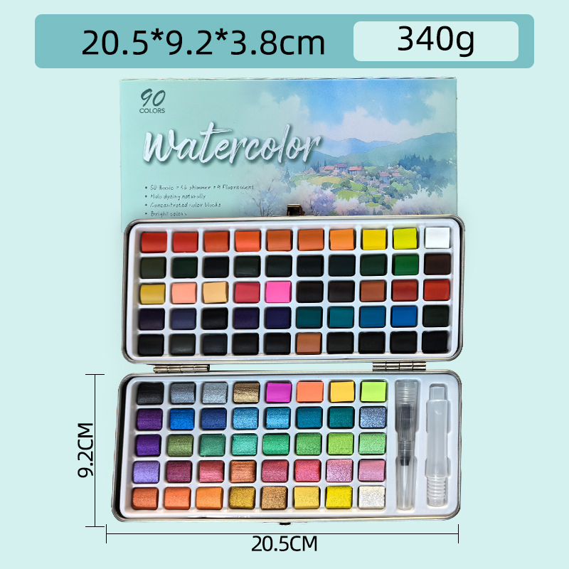 Condonparker σετ ιριδίζουσας ακουαρέλας με ιριδίζοντα pigment, φορητό εργαλείο ζωγραφικής, κατάλληλο ως δώρο