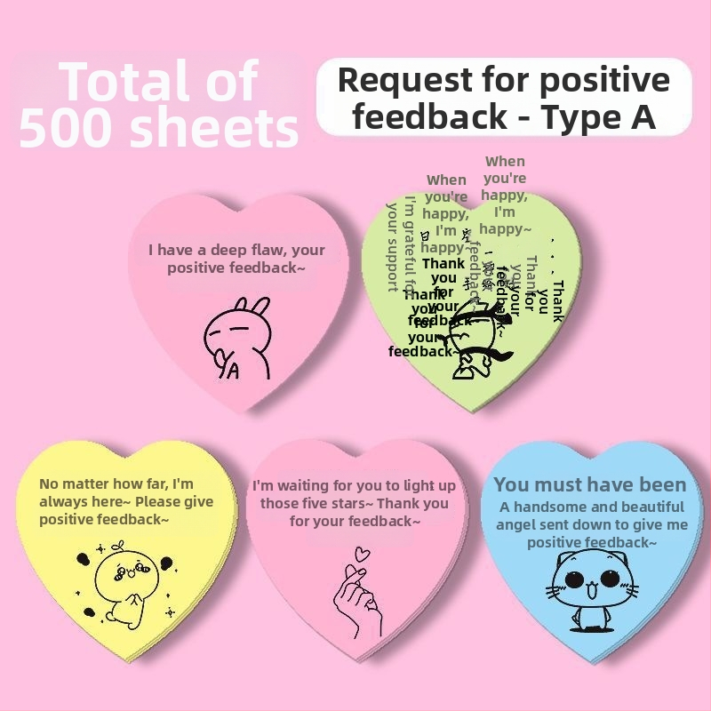 Стикери за оценки за доставки — пост-ит стикери за оценяване с ръкописни петзвездни коментари за магазин за чай с мляко; марка: Youka; вътрешни страници: Други; IP разрешение: Не