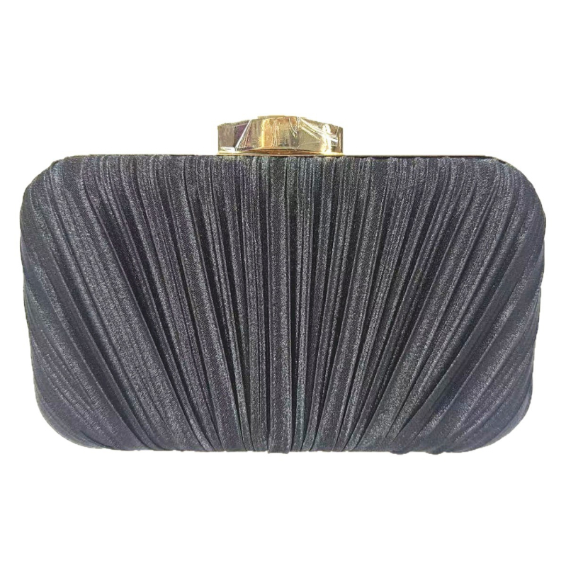 Večernja clutch torbica, mali kvadratnog stila, Materijal: poliester, Oblik: vodoravni pravokutnik, Način otvaranja: kopča, Unutarnji pretinac: džep za telefon