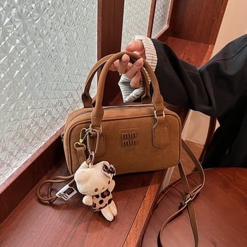 PU ženska torba u street stilu, horizontalian kvadratnog oblika, crossbody sa zatvaranjem na zip, poliesterska podstava, unutarnji džep za telefon, jedan remen, jesen 2025