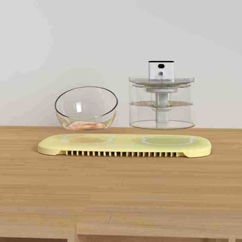 Grejna podloga za posudu s vodom za kućne ljubimce – silikon, stalna temperatura, odvojiva, izolacija vode i električne struje, za mačke