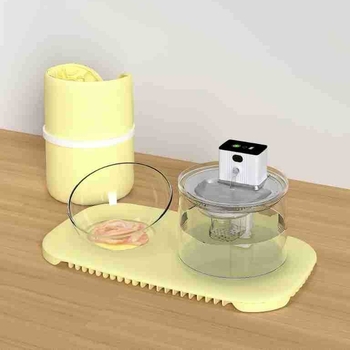 Grejna podloga za posudu s vodom za kućne ljubimce – silikon, stalna temperatura, odvojiva, izolacija vode i električne struje, za mačke