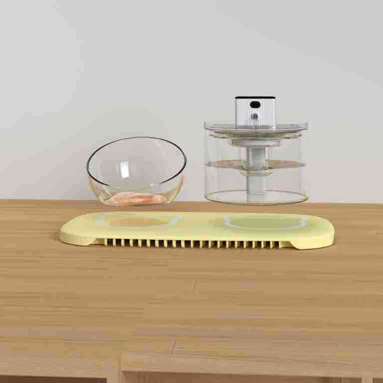 Grejna podloga za posudu s vodom za kućne ljubimce – silikon, stalna temperatura, odvojiva, izolacija vode i električne struje, za mačke