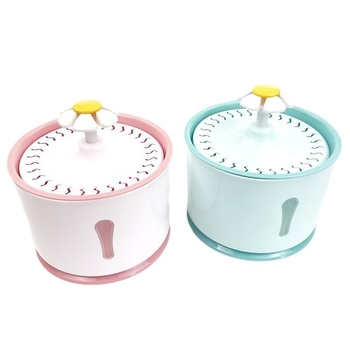 Dispenser de apă pentru pisici cu circulație automată și filtrare multiplă, din plastic