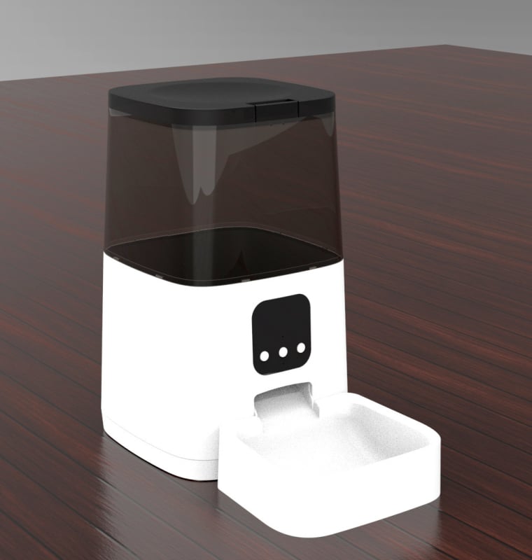 Pametni hranilnik za kućne ljubimce za mačke i pse s aplikacijom — automatsko doziranje, kapacitet 6L, odvojivi, težina 2,5 kg