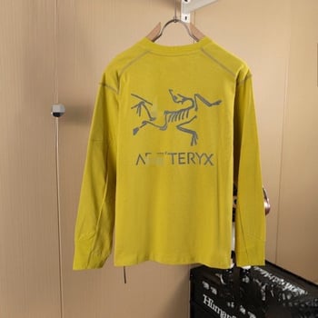 Тениска с дълги ръкави от памучен бленд, свободна кройка, кръгла яка, принт с карикатура