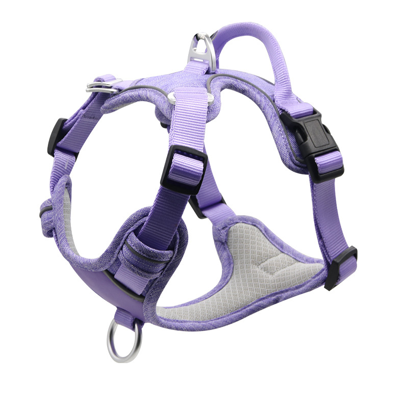 Huida Nylon Reflective Dog Chest Harness with Anti-Choke