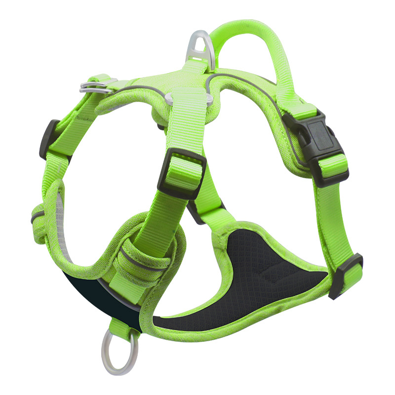 Huida Nylon Reflective Dog Chest Harness with Anti-Choke