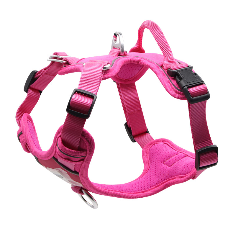 Huida Nylon Reflective Dog Chest Harness with Anti-Choke