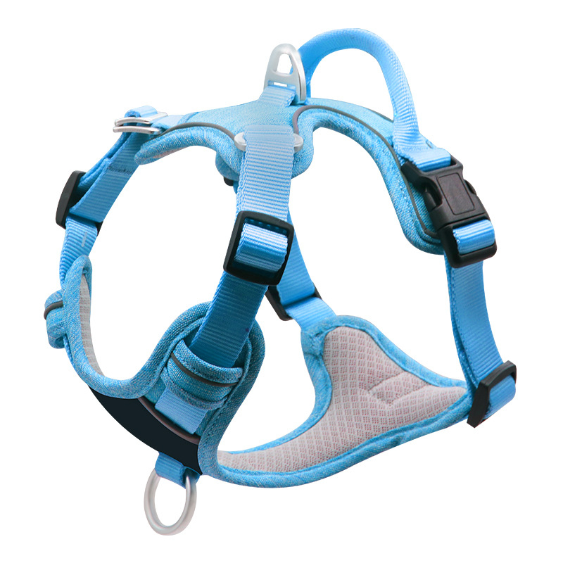 Huida Nylon Reflective Dog Chest Harness with Anti-Choke