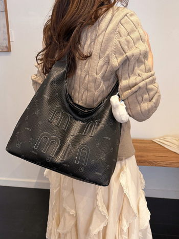 Geanta tote od PU kože, kvadratni vodoravni oblik, magnetno zatvaranje, unutarnji džep za telefon