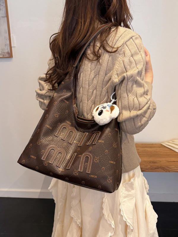 Geanta tote od PU kože, kvadratni vodoravni oblik, magnetno zatvaranje, unutarnji džep za telefon