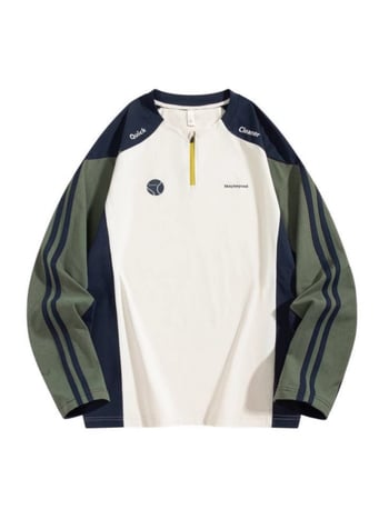 Мъжка есенна тениска с дълъг ръкав, антибактериална, бързосъхнеща, свободна кройка, кръгла яка, 100% полиестер (Desang plain weave)