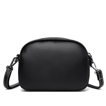 Torba za rame, mala okrugla od PU kože, podstava od najlona, gradski minimalistički stil, proljeće 2025