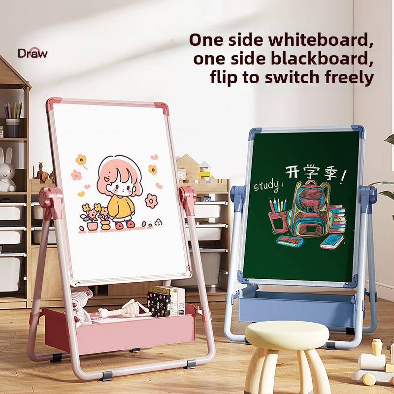 Rainbow magnetická dvojstranná detská tabuľa na kreslenie s mazateľnou plochou