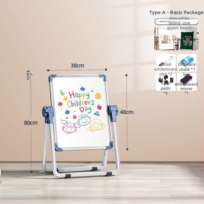 Rainbow magnetická dvojstranná detská tabuľa na kreslenie s mazateľnou plochou