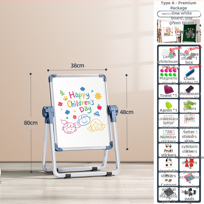 Rainbow magnetická dvojstranná detská tabuľa na kreslenie s mazateľnou plochou