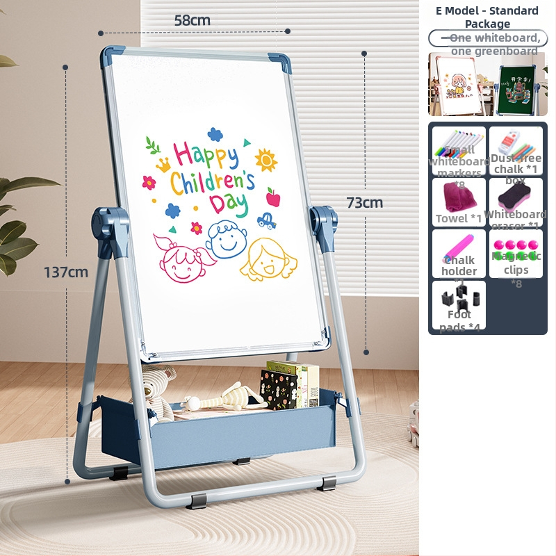 Rainbow magnetická dvojstranná detská tabuľa na kreslenie s mazateľnou plochou