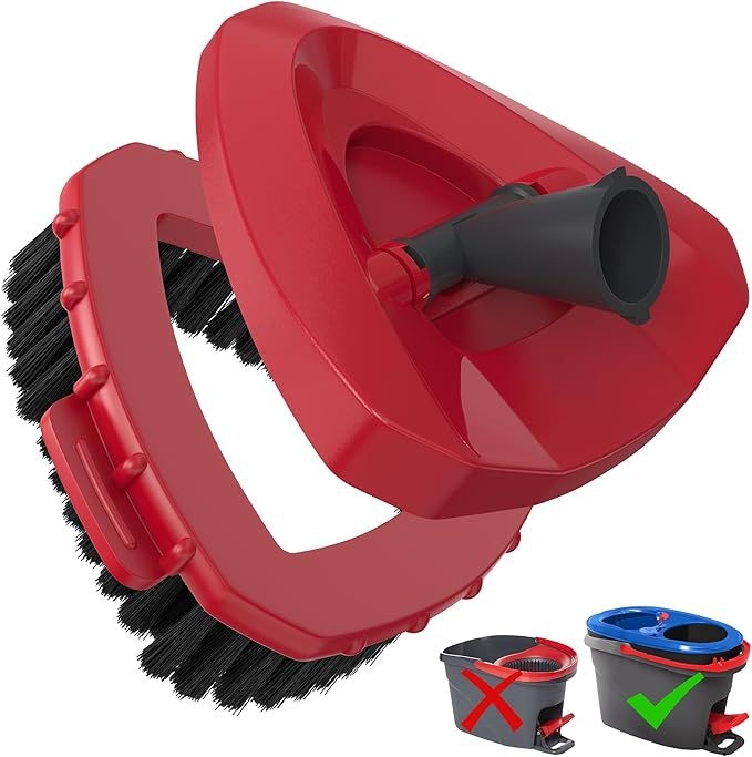 Cap de perie triunghiular înlocuibil pentru toaletă, baie și podea – din plastic, lansat în 2024