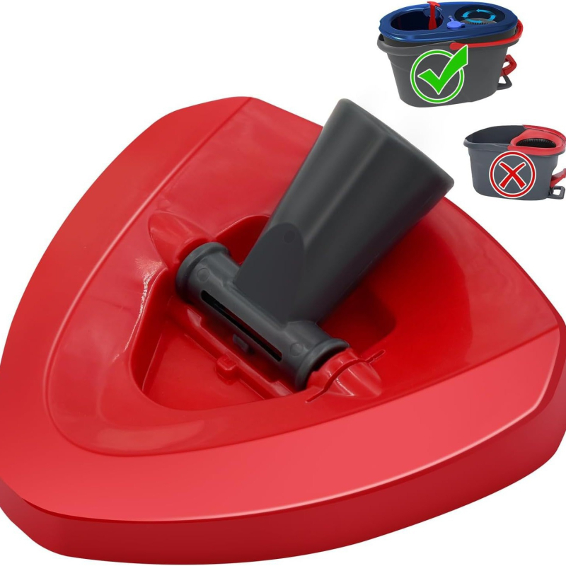 Cap de perie triunghiular înlocuibil pentru toaletă, baie și podea – din plastic, lansat în 2024