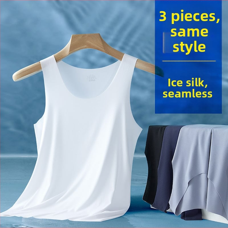 Ανδρικό τοπ χωρίς μανίκια με φαρδιές ώμους, Modal, 90–95% περιεκτικότητα σε Modal, Παχύ ύφασμα 251–300 g/m², στρογγυλός λαιμός, Καλοκαίρι