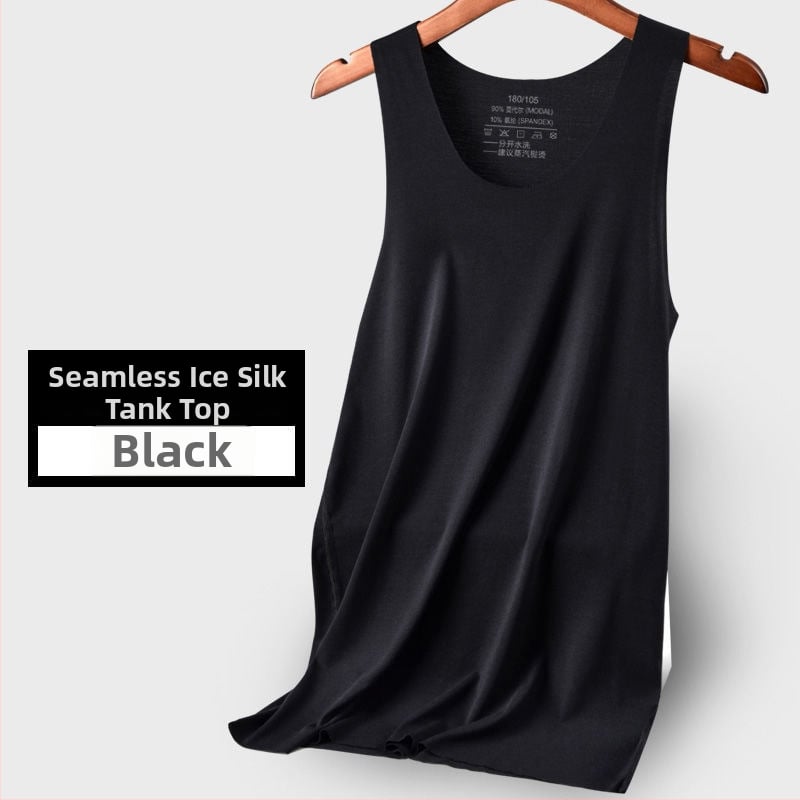 Ανδρικό τοπ χωρίς μανίκια με φαρδιές ώμους, Modal, 90–95% περιεκτικότητα σε Modal, Παχύ ύφασμα 251–300 g/m², στρογγυλός λαιμός, Καλοκαίρι