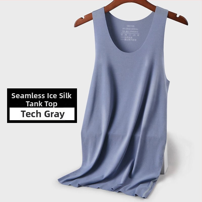 Ανδρικό τοπ χωρίς μανίκια με φαρδιές ώμους, Modal, 90–95% περιεκτικότητα σε Modal, Παχύ ύφασμα 251–300 g/m², στρογγυλός λαιμός, Καλοκαίρι