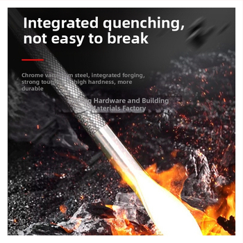 Járművekhez használt crowbar: kör és lapos vég, többfunkciós megerősítő eszköz