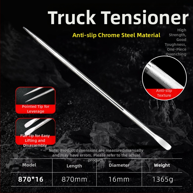 Járművekhez használt crowbar: kör és lapos vég, többfunkciós megerősítő eszköz